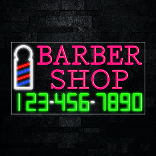 Barber Shop LED Flex Sign 37″ x 20″