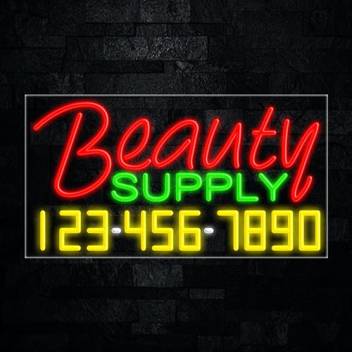 Beauty Supply LED Flex Sign 37″ x 20″