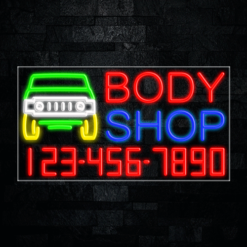 Body Shop LED Flex Sign 37″ x 20″