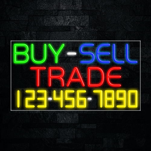 Buy Sell Trade LED Flex Sign 37″ x 20″