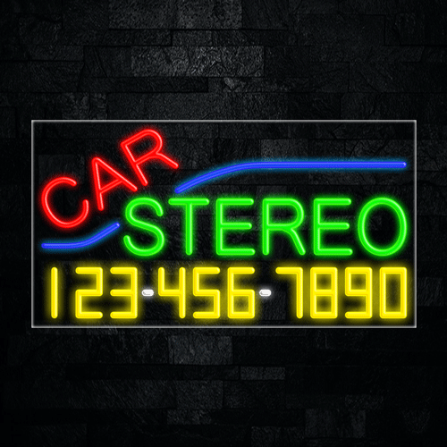 Car Stereo LED Flex Sign 37″ x 20″