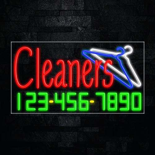 Cleaners LED Flex Sign 37″ x 20″