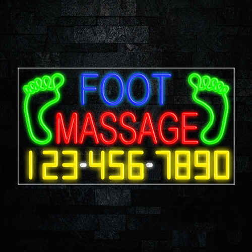 Foot Massage LED Flex Sign 37″ x 20″