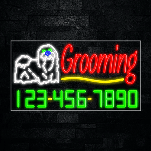 Grooming LED Flex Sign 37″ x 20″