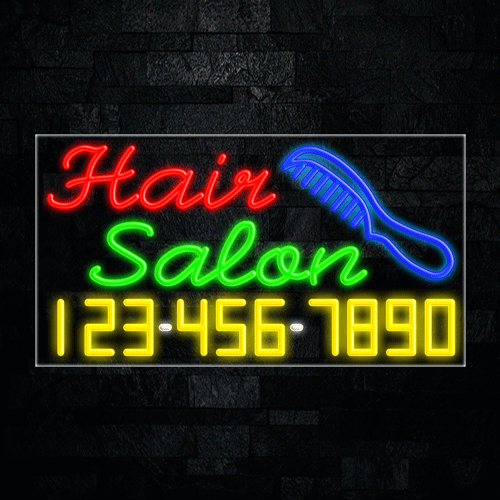 Hair Salon LED Flex Sign 37″ x 20″