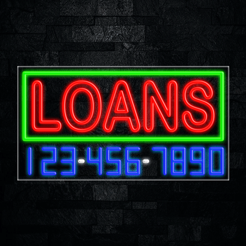 Loans LED Flex Sign 37″ x 20″