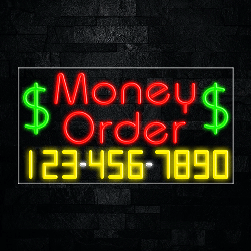 Money Order LED Flex Sign 37″ x 20″