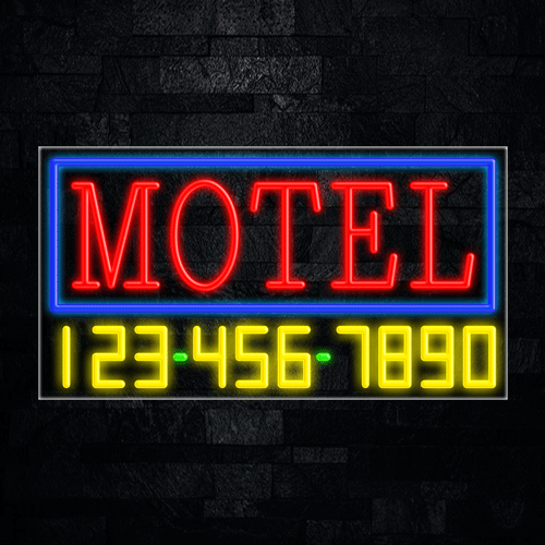 Motel LED Flex Sign 37″ x 20″