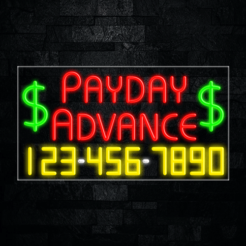 Payday Advance LED Flex Sign 37″ x 20″