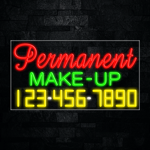 Permanent Make-Up LED Flex Sign 37″ x 20″