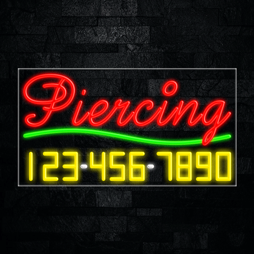 Piercing LED Flex Sign 37″ x 20″