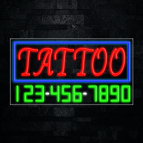 Tattoo LED Flex Sign 37″ x 20″