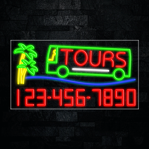 Tours LED Flex Sign 37″ x 20″