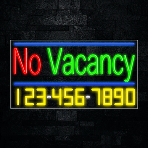 No Vacancy LED Flex Sign 37″ x 20″