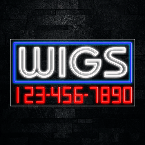 Wigs LED Flex Sign 37″ x 20″