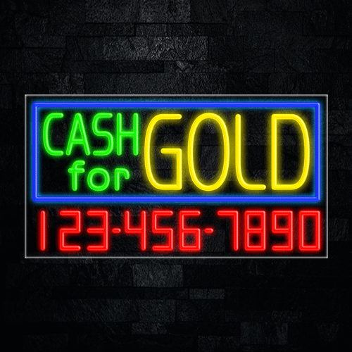 Cash for Gold LED Flex Sign 37″ x 20″