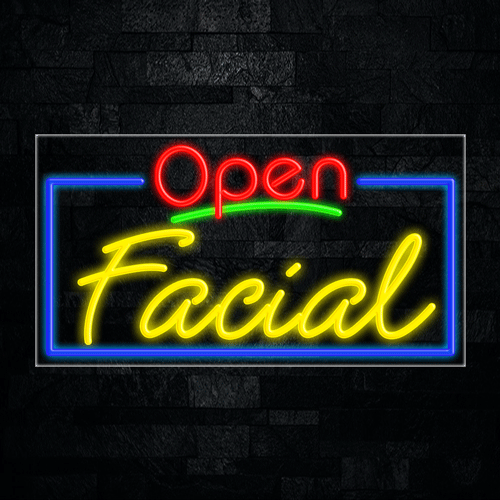 Facial LED Flex Sign 37″ x 20″