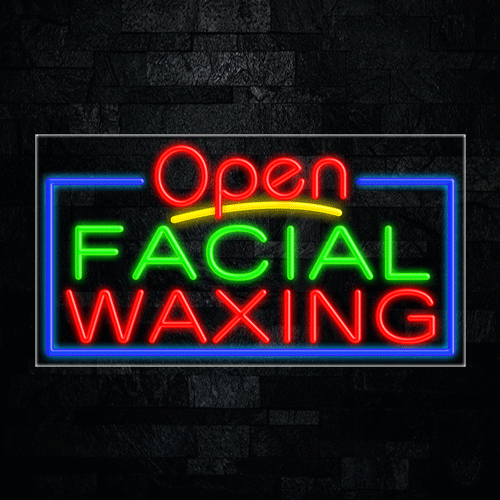 Facial Waxing LED Flex Sign 37″ x 20″