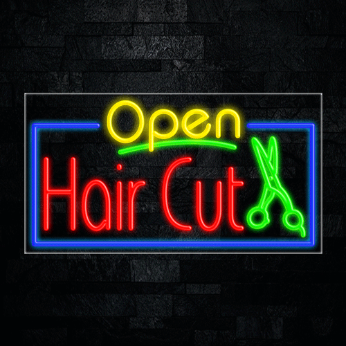 Hair Cut LED Flex Sign 37″ x 20″