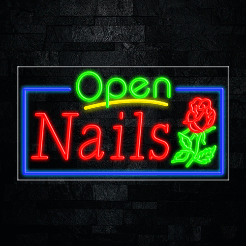 Nails LED Flex Sign 37″ x 20″