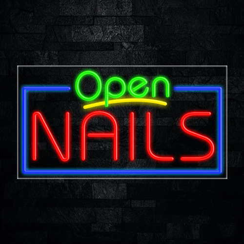 Nails LED Flex Sign 37″ x 20″