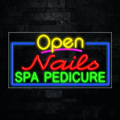 Nails Spa Pedicure LED Flex Sign 37″ x 20″