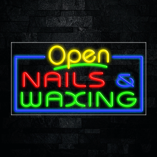 Nails & Waxing LED Flex Sign 37″ x 20″