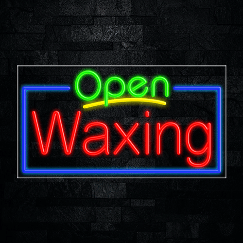 Waxing LED Flex Sign 37″ x 20″