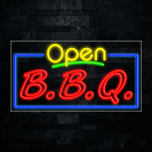 B.B.Q LED Flex Sign 37″ x 20″