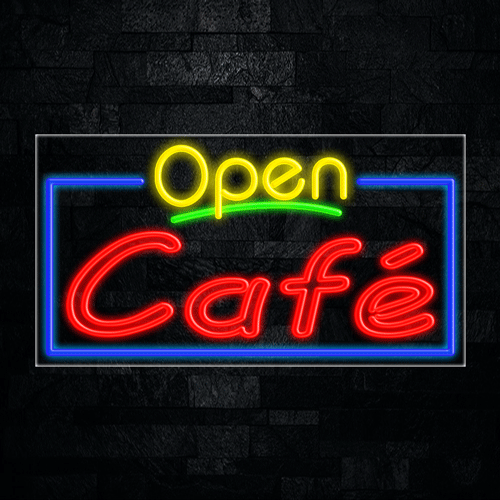 Café LED Flex Sign 37″ x 20″