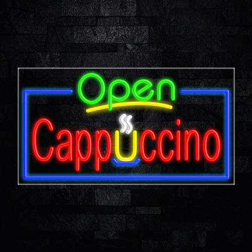 Cppuccino LED Flex Sign 37″ x 20″