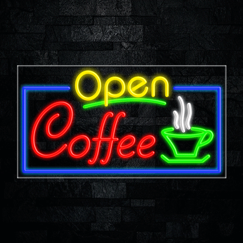 Coffee LED Flex Sign 37″ x 20″