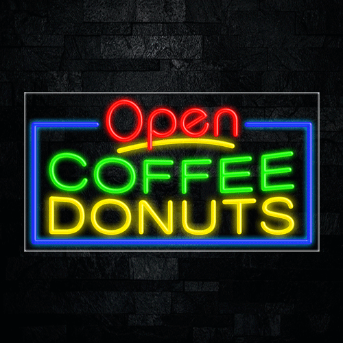 Coffee Donuts LED Flex Sign 37″ x 20″