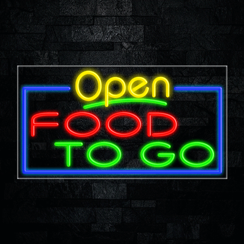 Food To Go LED Flex Sign 37″ x 20″