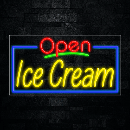 Ice Cream LED Flex Sign 37″ x 20″