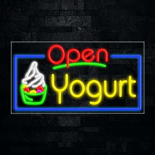 Yogurt LED Flex Sign 37″ x 20″