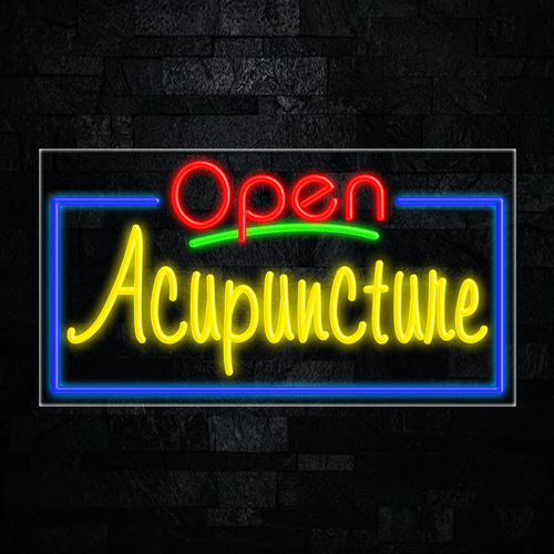 Acupuncture LED Flex Sign 37″ x 20″