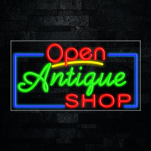 Antique Shop LED Flex Sign 37″ x 20″