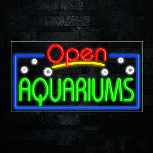 Aquariums LED Flex Sign 37″ x 20″