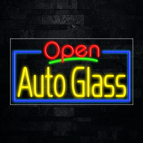 Auto Glass LED Flex Sign 37″ x 20″