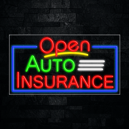 Auto Insurance LED Flex Sign 37″ x 20″