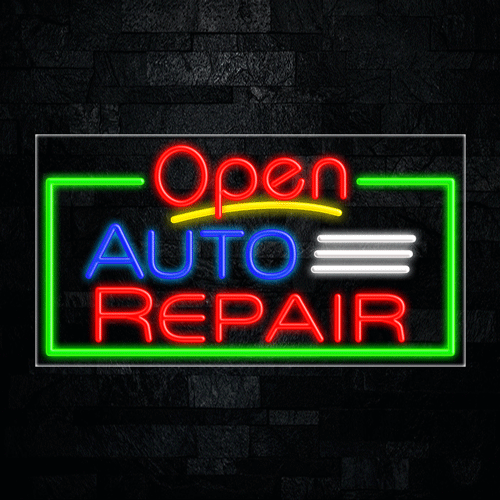 Auto Repair LED Flex Sign 37″ x 20″