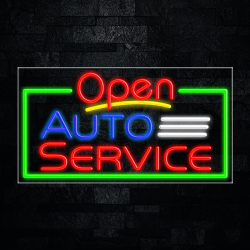 Auto Service LED Flex Sign 37″ x 20″