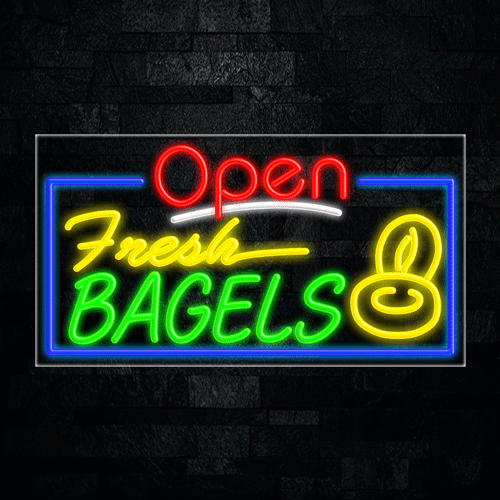 Fresh Bagels LED Flex Sign 37″ x 20″