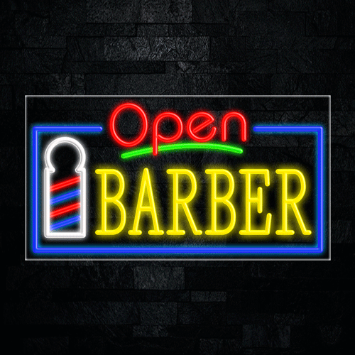 Barber LED Flex Sign 37″ x 20″