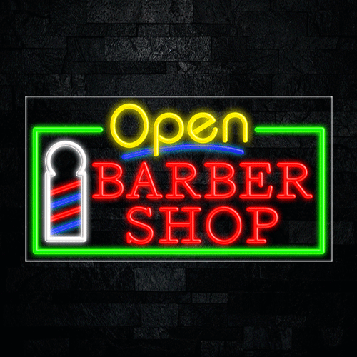 Barber Shop LED Flex Sign 37″ x 20″