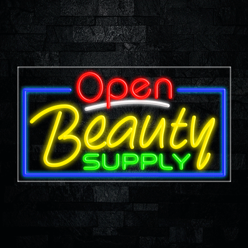 Beauty Supply LED Flex Sign 37″ x 20″