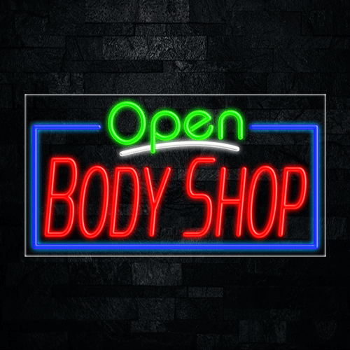 Body Shop LED Flex Sign 37″ x 20″