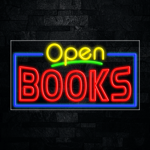 Books LED Flex Sign 37″ x 20″