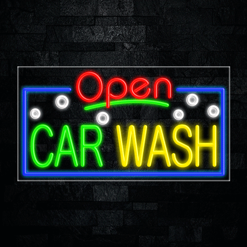 Car Wash LED Flex Sign 37″ x 20″